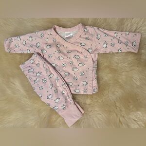 Hanna Andersson Pink Lamby Wiggle Set